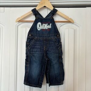 Osh Kosh Denim Overalls Size 9 Months